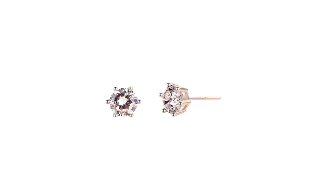 Hexagon Glow Moissanite Studs