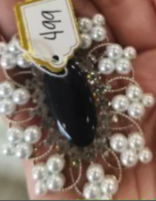 Noir Blossom Statement Brooch