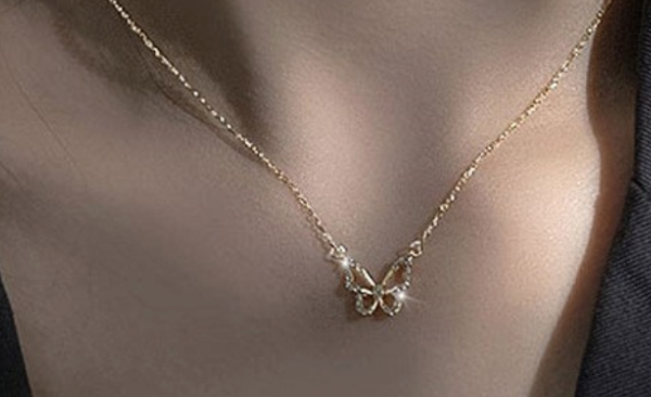 Golden Butterfly Necklace