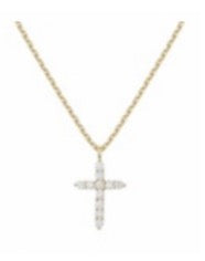 Radiant Cross Gold Pendant