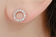 Circle Big Zircon Earrings