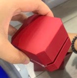 Red Square Ring Box