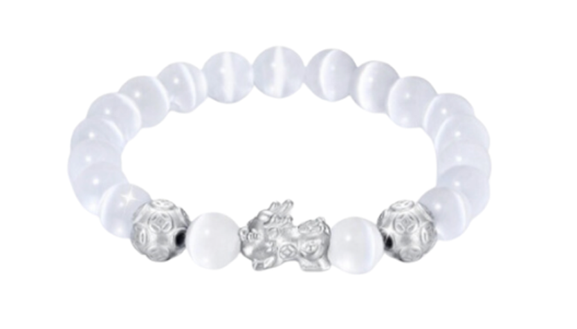 25 Silver Couples' Pixiu Bracelet for Dragon Zodiac Year