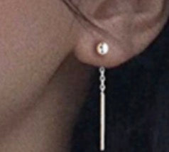 925 Sterling Simple Silver Bean Threads
