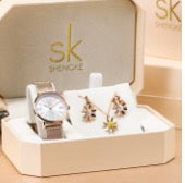 Watch Set with Exquisite Bracelet Pink