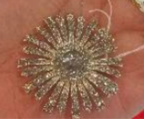 Radiant Bloom Crystal Brooch