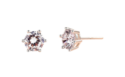 Hexagon Glow Moissanite Studs