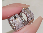 Moonlit Sparkle Hoops