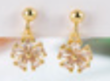 Delicate Flower Drop Earrings
