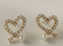 925 Coated Heart Pearl