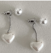 Heart Drop Silver
