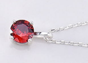 SilverChain-Colorful Birthstone