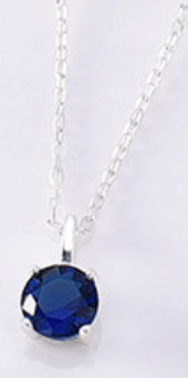 SilverChain-Colorful Birthstone