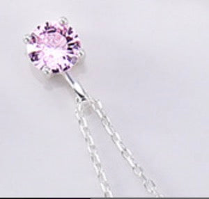 SilverChain-Colorful Birthstone
