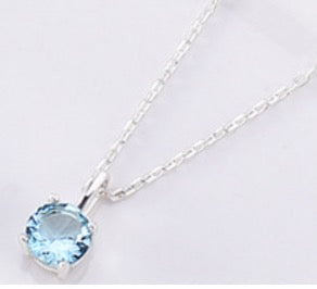 SilverChain-Colorful Birthstone