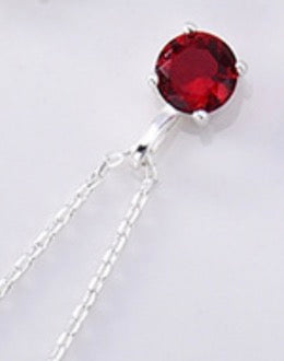 SilverChain-Colorful Birthstone
