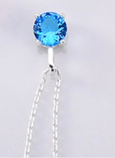 SilverChain-Colorful Birthstone