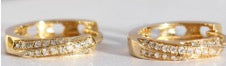 Mobius Gold Hoop Earrings