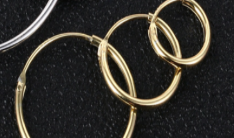 Unisex Ear Clasps Gold