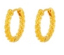 24K Gold Coated Hoops