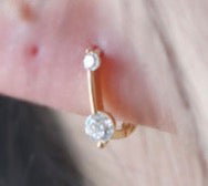 Zircon Crystal Drop Earrings