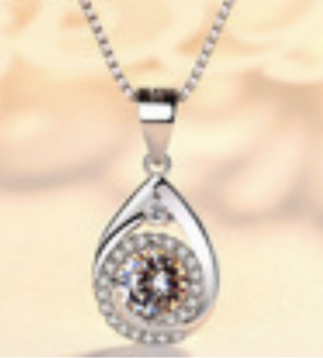 Crystal Teardrop Pendant