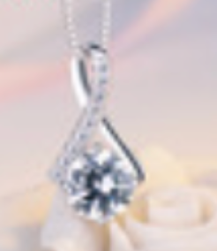 Infinity Drop Moissanite