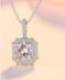 Square Halo Pendant