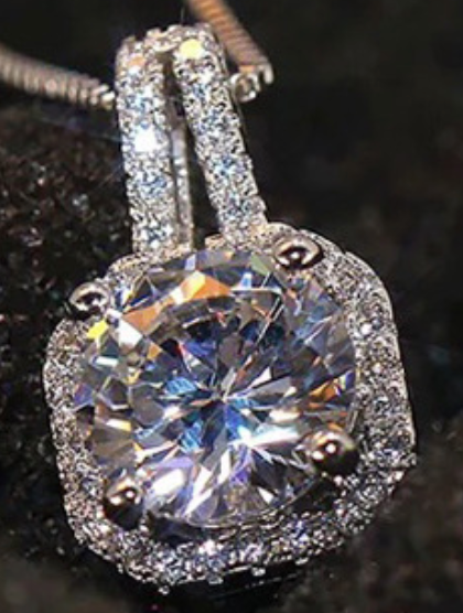 Octagon Halo Pendant