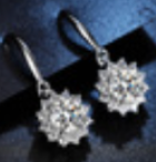 Snowflake Moissanite Earrings