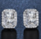 Luxe Rectangular Moissanite Studs