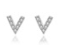 V-Shaped Diamond Earrings