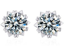 Snow Flower Stud Earrings