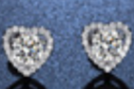 Heart 1-Carat Diamond Studs