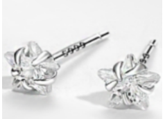 Twinkling Silver Star Earrings