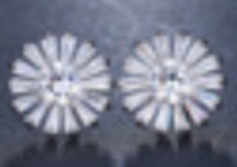 Sunflower Moissanite Studs