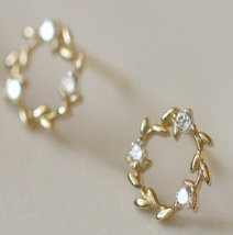 Crown Circle Earrings