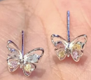 Prism Wings Moissanite Studs