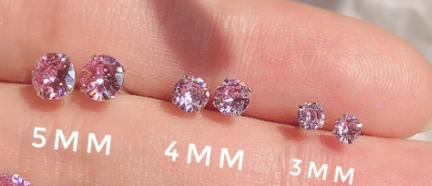 Amethyst Bloom Zircon Cluster Studs