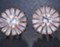 Sunflower Rose Gold Pink Studs