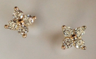 Four-Leaf Clover Rose Gold Earrings