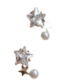 Celestial Pearl Star Earrings