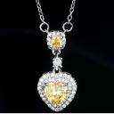 Yellow Heart Glow Pendant