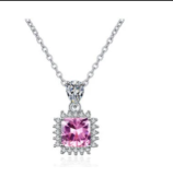 Pink Square Glow Pendant