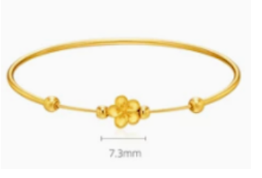 Little Peach Blossom Gold Bracelet