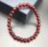 6mm Single Loop Garnet Bracelet