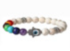 White Energy Bead Bracelet