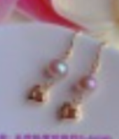 Floral Pink Pearl Earrings