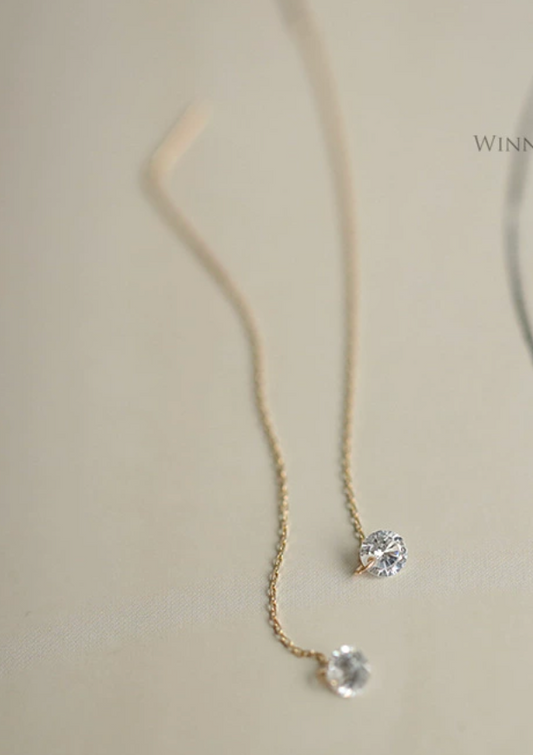 Disc Threader Earrings