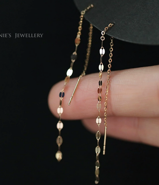 Glimmer Threader Earrings